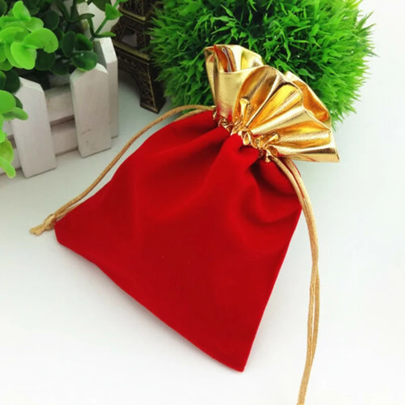 50 шт./компл., органайзер, хранилище, сумочка, косметичка Drawstring макияж Чехол бархат белье холщовые сумки для багажа для свадебных сувениров