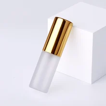 100 sztuk/partia 5ml perfumy Atomizer Spray butelka z matowego szkła przenośne kosmetyczne