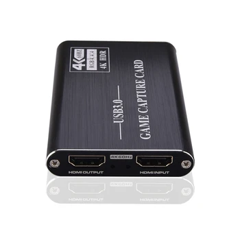 

4K HDMI Video Capture Card USB3.0 Game Device with 1080P 60FPS 4Kp60 Live Streaming Recorder for PS4