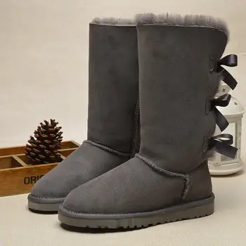 

2020 new women shoes leather knee thigh high snow boots australia shoes women boots fur long shoes woman winter boots lady buty