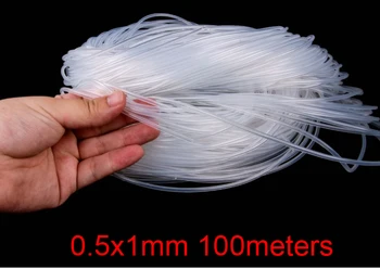 

0.5x1mm 100 meter 0.5mm Transparent silica gel tube food grade silicone tube lucency silicon hose FDA tasteless capillary tubing
