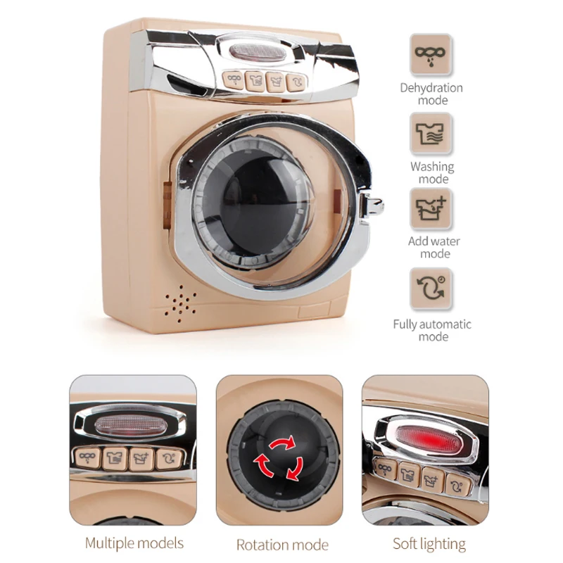 Children's Pretend Play Toys Simulation Electric Kitchen Set Microwave Oven Toys Educational Gifts Montessori Learning Game 3