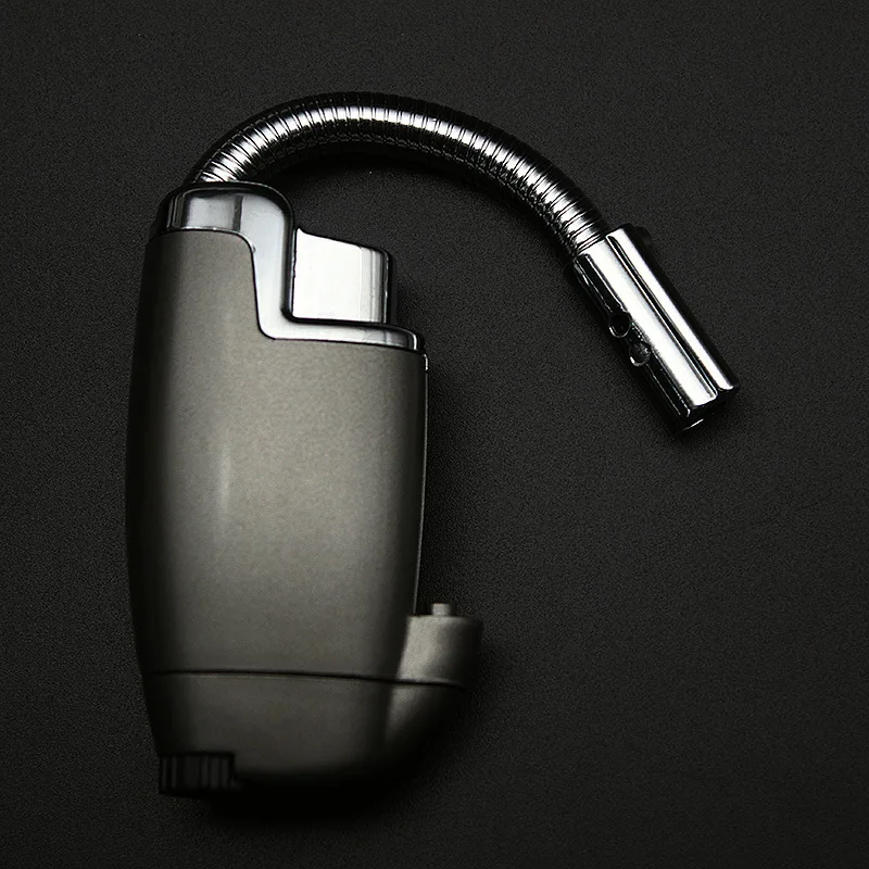 

Rotate 360 ° elbow straight at lighter gas windproof lighters torch light aircraft butane gas kitchen light flexible pipe 1300 C