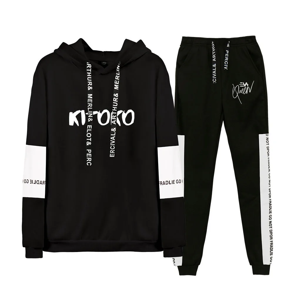 Sudaderas y pantalones de chándal de Eva Queen para hombre y mujer, conjunto de dos piezas con capucha, traje de terciopelo de talla grande, 2020