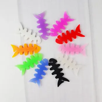 

100pcs Winder Fish Bone Winder Earphone Reel Fishbone Headphone Cord Wire Cable Organizer Holder