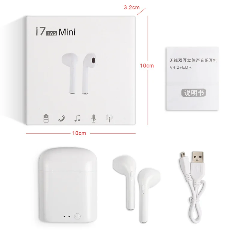 i7 mini RGLM i7s TWS Мини Bluetooth Беспроводные наушники i9s TWS наушники с зарядной коробкой спортивные гарнитуры для всех мобильных телефонов - Цвет: i7 mini