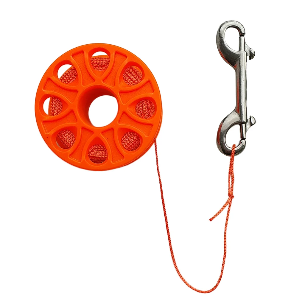 High Visibility Scuba Diving Finger Reel Spool +Dive 2 Hose Regulator Holder Diving Double Hose Holder Diving Finger Spool