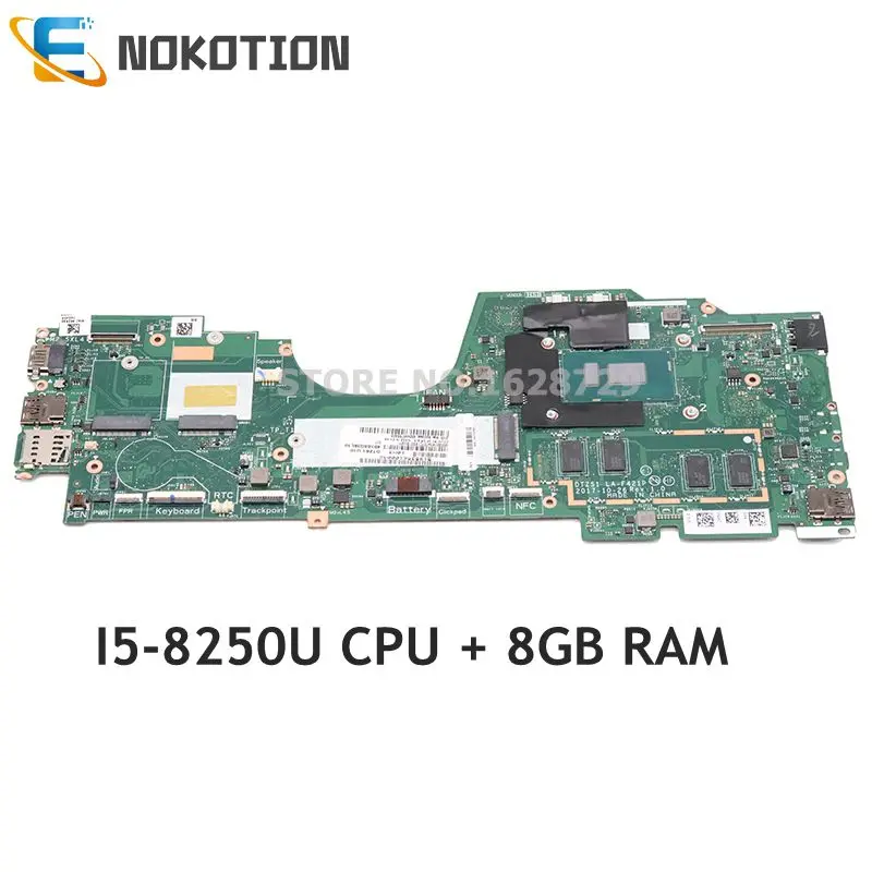 lower price NOKOTION DTZS1 LA-F421P For Lenovo Yoga 380 X380 laptop motherboard 13.3 Inch SR3LA I5-8250U CPU 1.