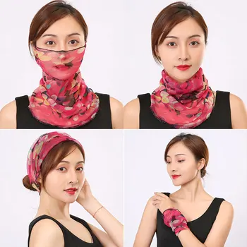 

New Magic Headband Summer Sun Protect Half Face Mask Hot Weather Scarf Hood Bicycle Bandana Headwear UV-resistant turban