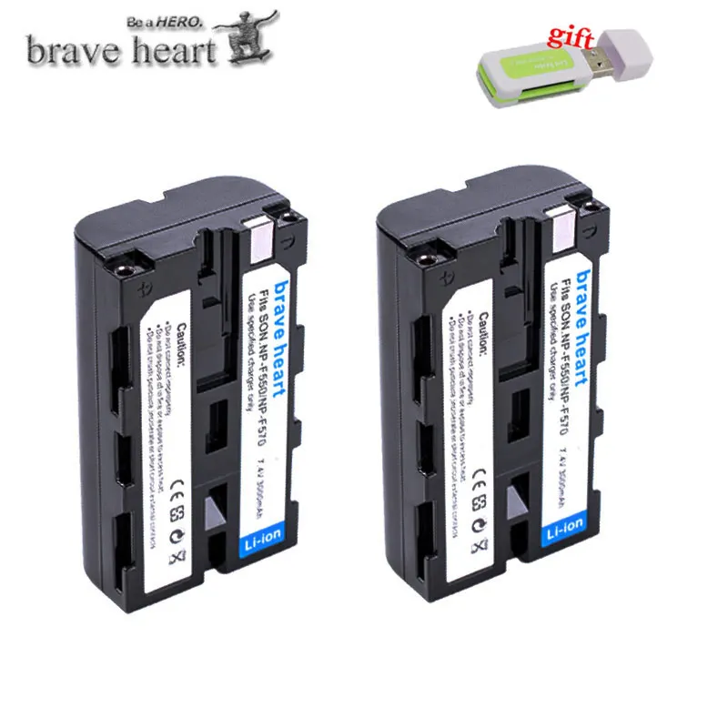 2battery USB зарядное устройство 4x bateria NP-F570 NP-F550 NP-F330 NP F550 NP F330 F750 Батарея для sony CCD-SC55 CCD-TRV81 DCR-TRV210 MVC-FD81 Hi-8 - Цвет: 2battery
