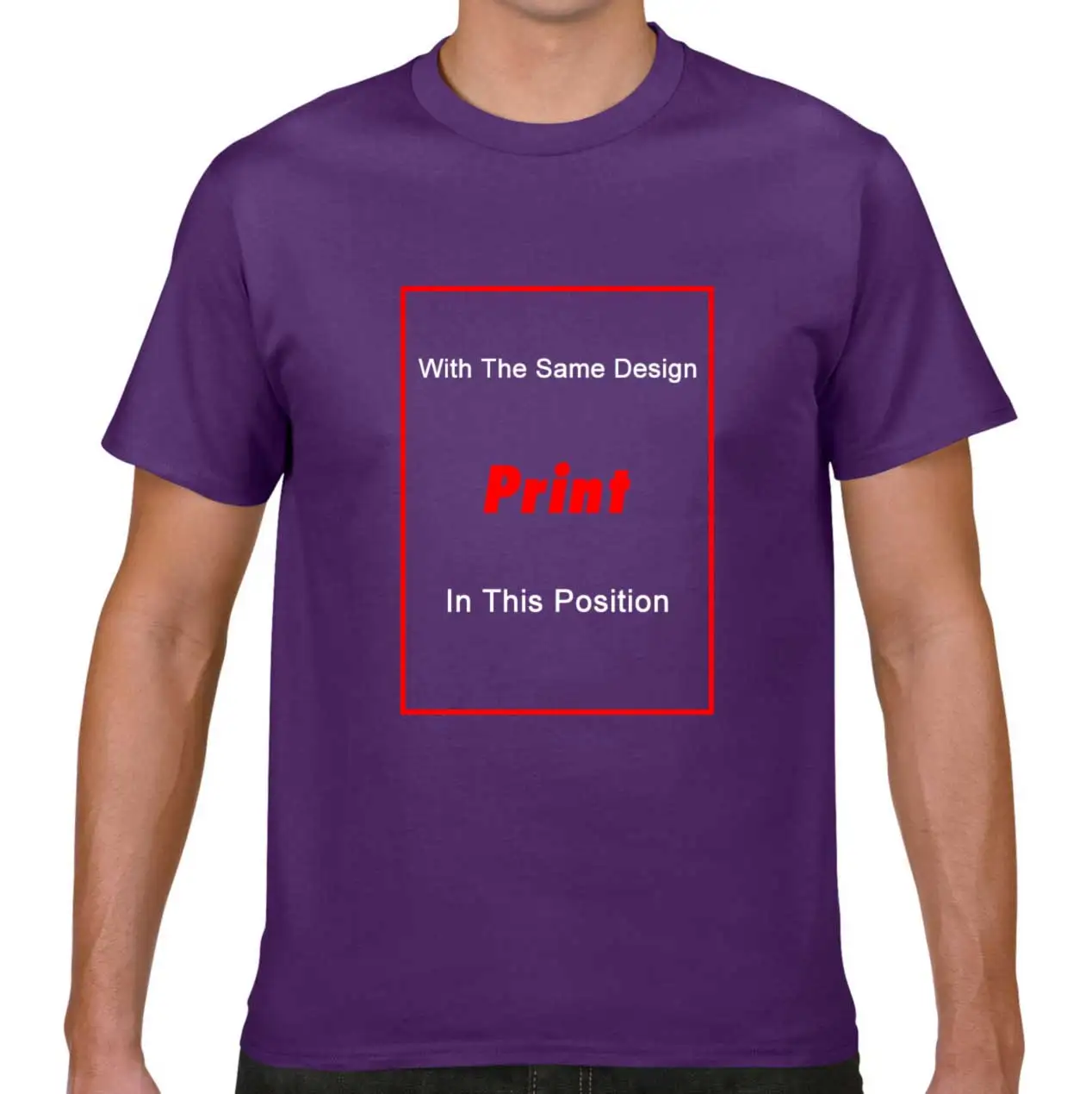 Men/'s Purple T-shirt It/'s Over 9000
