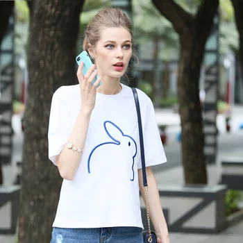 

2020 Shirt Cotton Tshirt Women Short Sleeve Best Friend T Shirt Women O-neck Tee Shirt Fashion Women