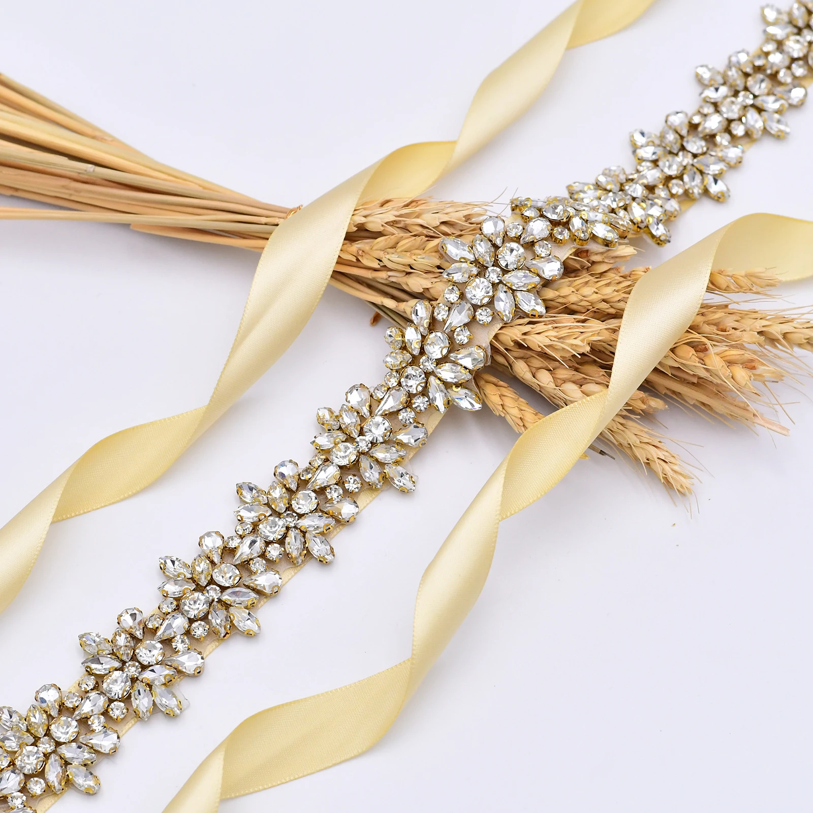 Wedding Silver Rose Gold Bridal Belt Party Gown Dresses Accessories Wedding Sashes Belt Crystal Bridal Sash Bride Belt for Women Wedding Silver Rose Gold Bridal Belt Party Gown Dresses Accessories Wedding Sashes Belt Crystal Bridal Sash Bride Belt for Women