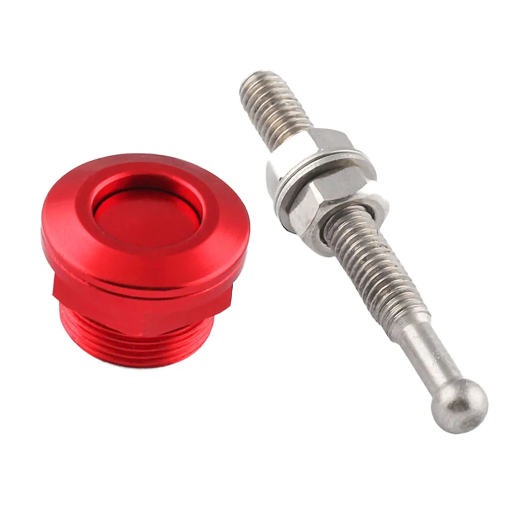High Quality 22mm Push Button Quick Release Bonnet Hood Pins Latch Red