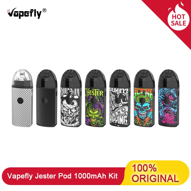Электронная сигарета Vapefly Jester Pod 1000 мАч комплект DIY Edition 2 0 мл картридж 1.4ohm 0.5ohm