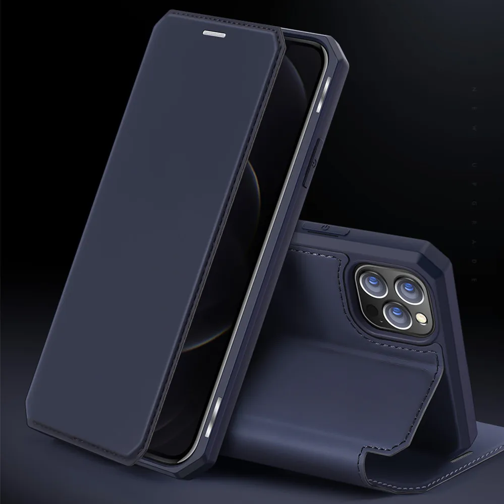 Магнитный чехол-книжка DUX DUCIS Skin X Series для Apple iPhone 12 Mini 11 Pro Xs Max XR 7 8 Plus SE 2020