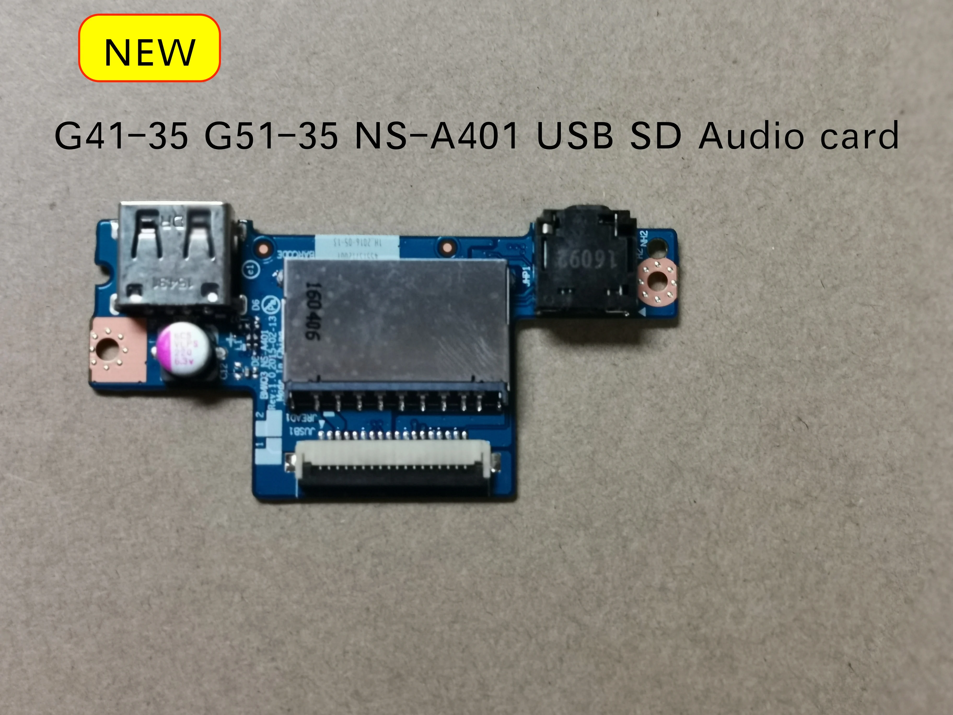 Оригинал для Lenovo G41 35 G51 USB аудио звуковая плата NS A401 sd карта|Компьютерные кабели и