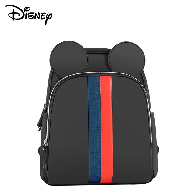 Disney Disper Bag Children's Backpack Anti-goal Lost Belt Bag Baby Stroller Large Capacity Waterproof Maternity Bag For Mommy - Color: Black