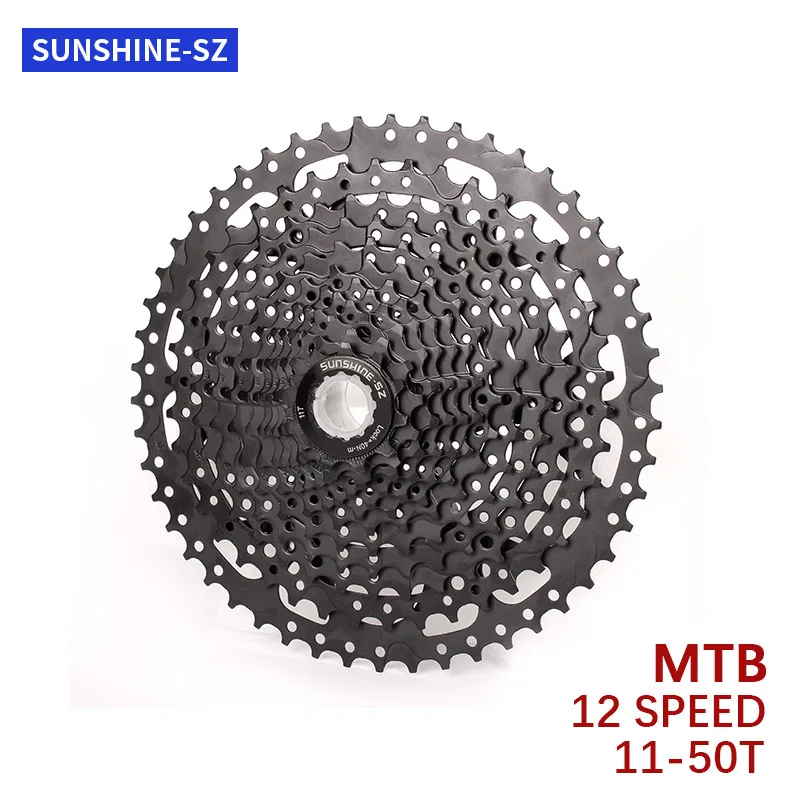 SUNSHINE MTB Cassette 8 9 10 11 12 Speed 32/36/40/42/46/50/52T Mountain Bicycle Freewheel Bike Sprocket Shimano SRAM Sunrace bicycle cassette bicycle sprocket gear bicycle parts bike sprocket bike freewheel