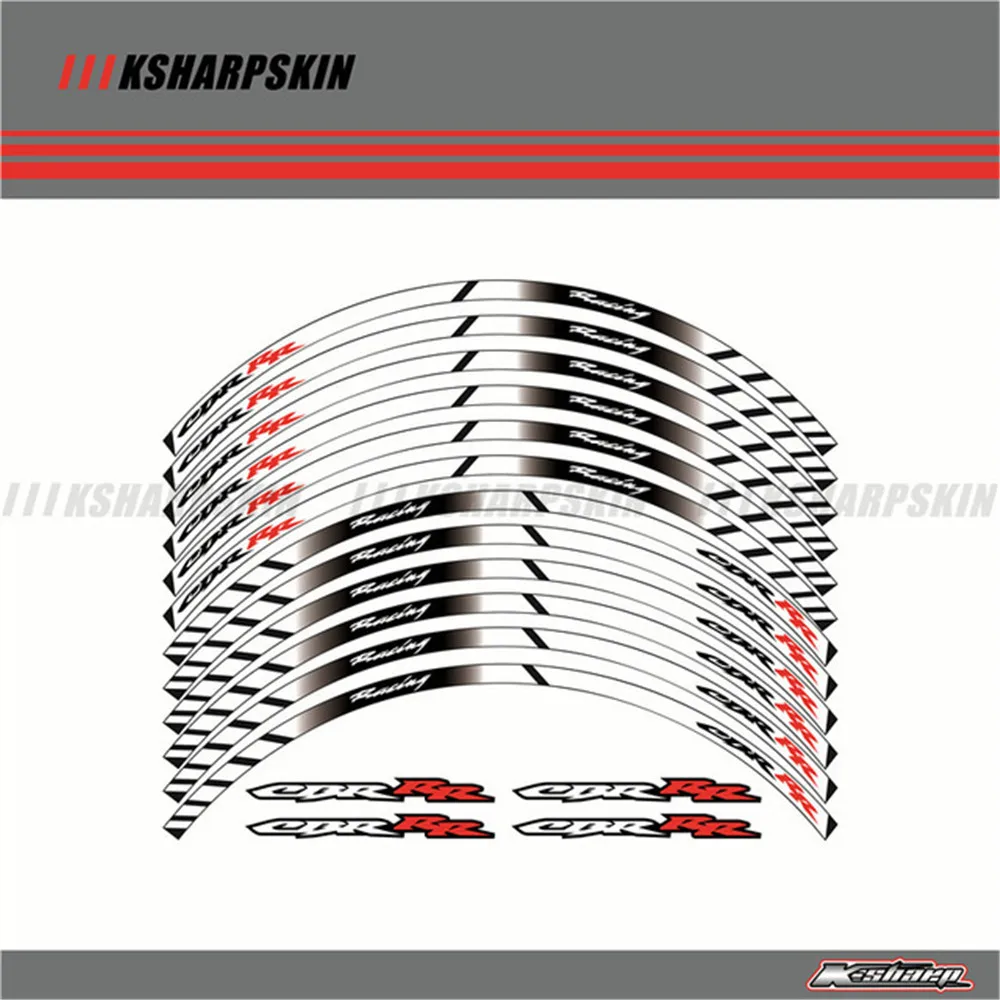 12X наклейка на колеса мотоцикла, декоративная наклейка на шины для HONDA REPSOL HRC CBRRR CBR250RR CBR400RR CBR600RR CBR1000RR
