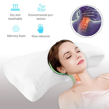 

11cm Contour Memory Foam Cervical Pillow for Side Back Orthopedic Neck Pain Pillow Stomach Sleeper Remedial Ergonomic Pillows