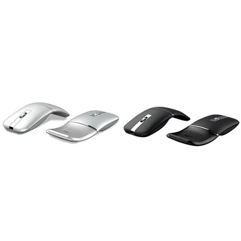 

Portable Wireless Mouse Bluetooth Computer Mouse 1600 DPI Optical Dual-Mode Foldable Mouse Mini Mice for Laptop