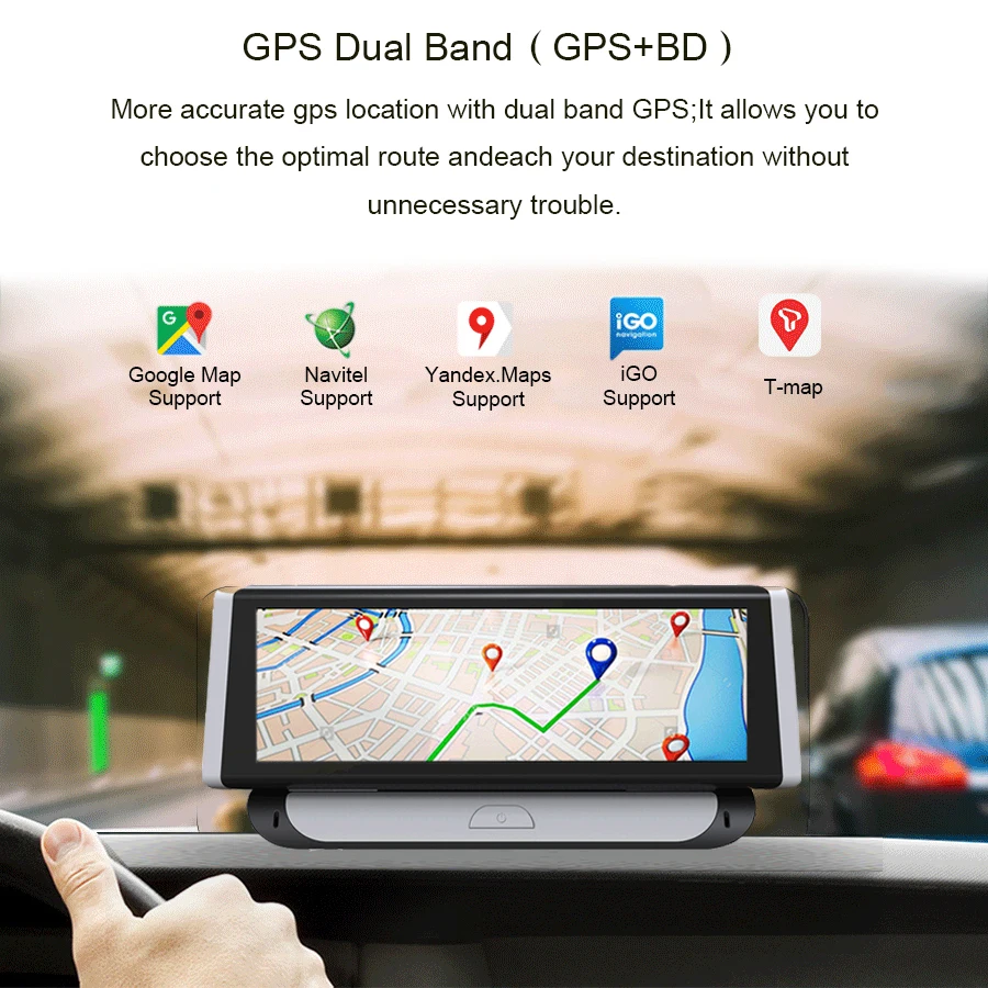Anfilite 4G Автомобильная камера GPS 8 &quotAndroid 5 1 ADAS Автомобильные видеорегистраторы WIFI