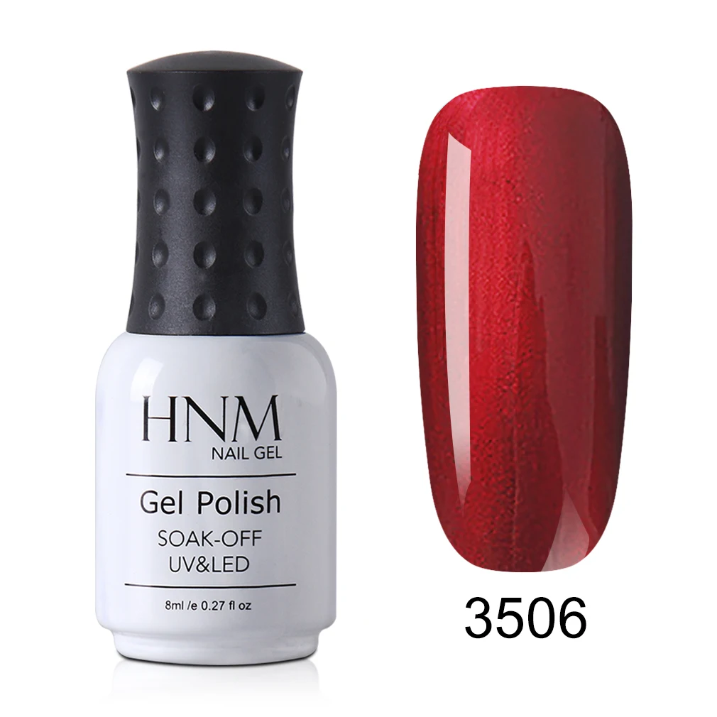 HNM металлический УФ-гель для ногтей 8 мл DIY Narl Art Soak Off Гибридный лак светодиодный Полуперманентная краска Лаковая эмаль - Цвет: 6
