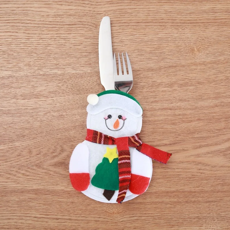 

Christmas Deer Fork Knife Cover Santa Claus DeerChristmas Decorations for Home Christmas Decor Decoracion Navidad Cartoon