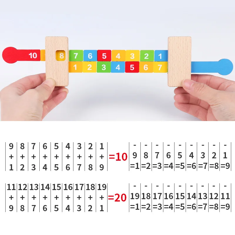 Children Wooden Math Arithmetic Learning Toys Montessori Teaching Addition Ruler Educational Number Toys For Kids Teaching Aids educational toys,math toys,teaching aids toys,learning board toy