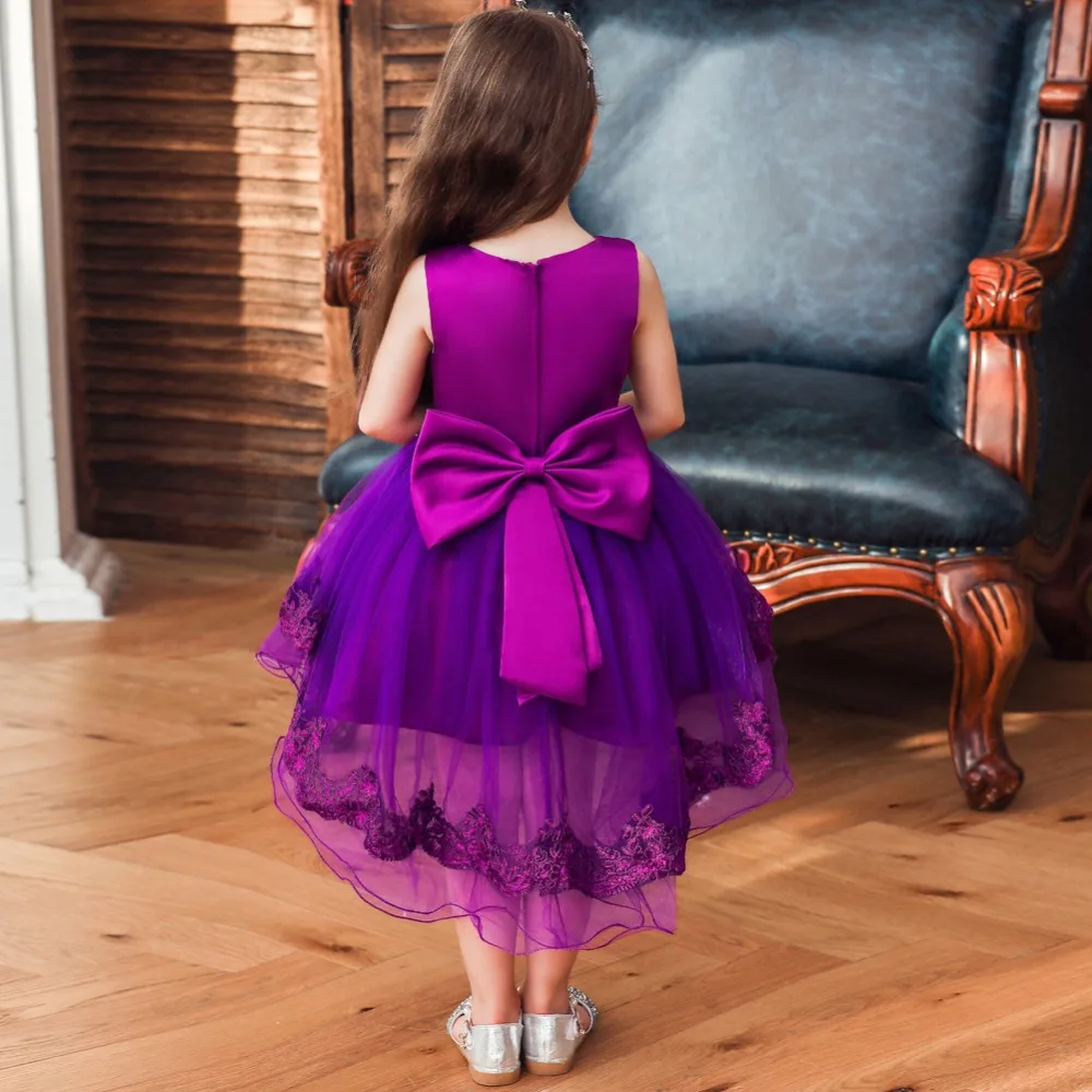 Платья с цветочным принтом для выпускного вечера для девочек; элегантная детская праздничная одежда принцессы; детское вечернее