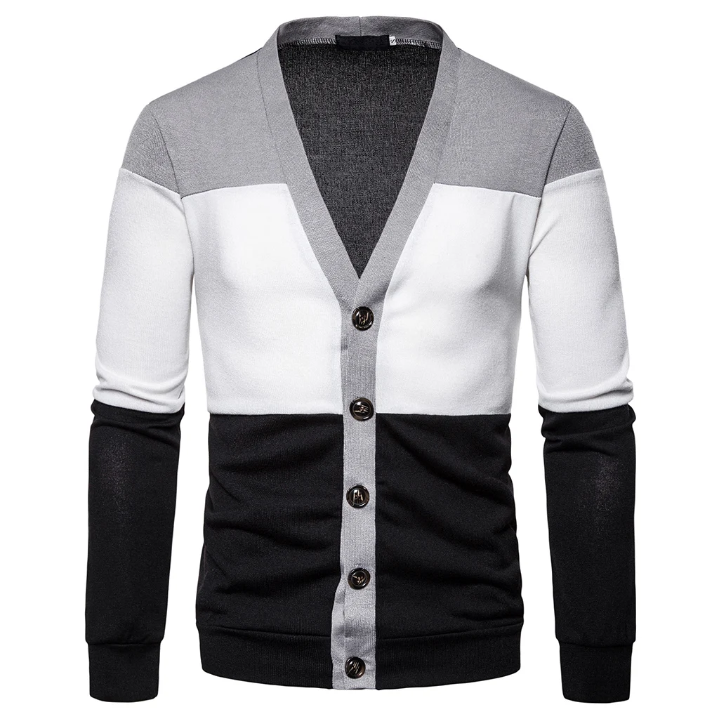 Повседневный мужской свитер, много стилей, много-воротник, полосатый тонкий вязаный свитер, мужские свитера, пуловеры, много-ткань, пуловер для мужчин, S-2XL - Цвет: Gray 01