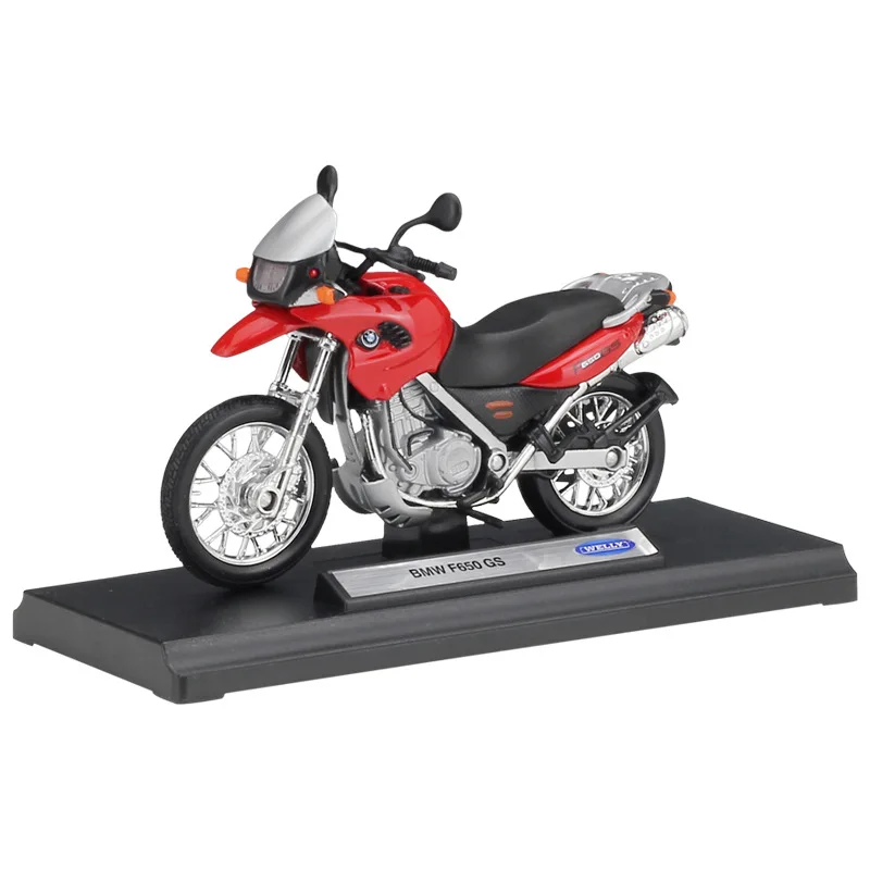 Welly 1/18 1:18 Масштаб HONDA CB500F мотоциклы литье под давлением дисплей модели подарок на день рождения игрушка для мальчиков Дети - Цвет: BMW F650 GS Red