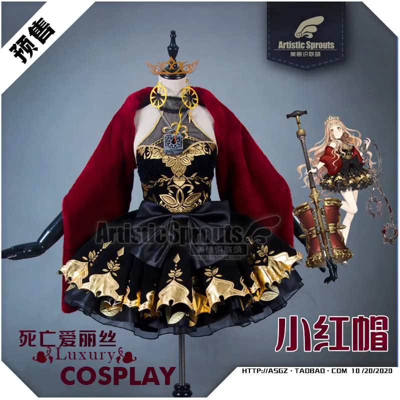 

Game SINoALICE Red Riding Hood Cosplay Costumes The High Quality Luxury Bubble Skirt Female Halloween Party Role Play Clothing