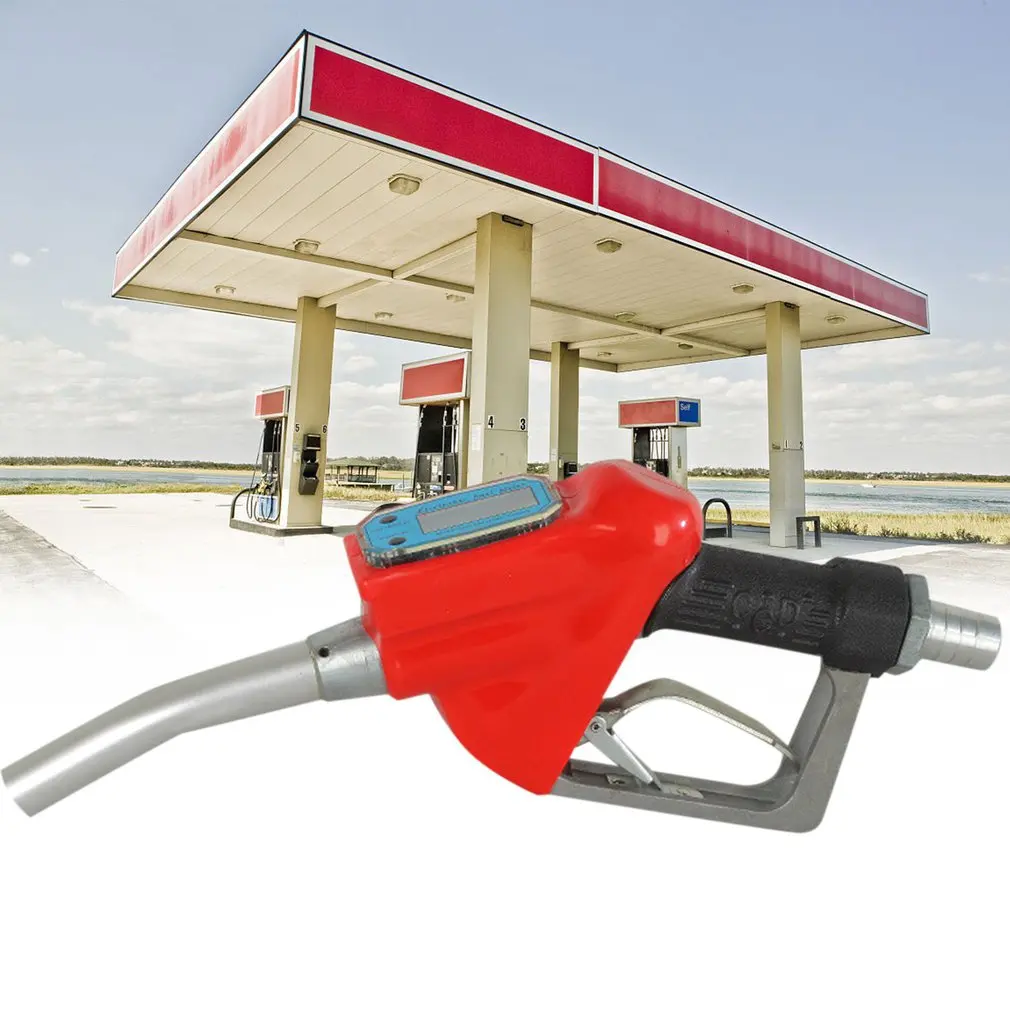 New Electronic Metering Fuel Gun Digital Diesel 1 Inch Turbine Gasoline Oil | Автомобили и мотоциклы