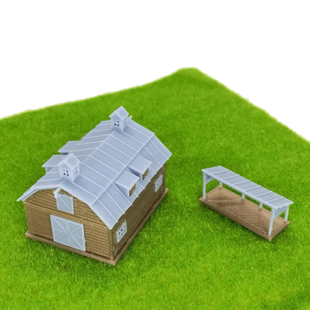 Outland Models Country Farm Barn w Accessories Z Scale 1:220 - Image 2
