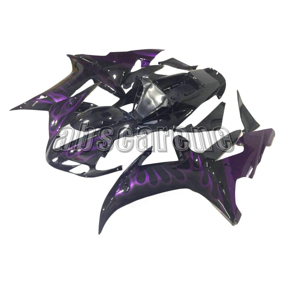 Полные Обтекатели для Yamaha YZF1000 R1 2002 2003 YZF из АБС-пластика кузова глянцевый черный с
