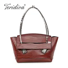 Сумки из крокодиловой кожи для женщин, высококачественные женские сумки, роскошная сумка-тоут для женщин, сумка через плечо