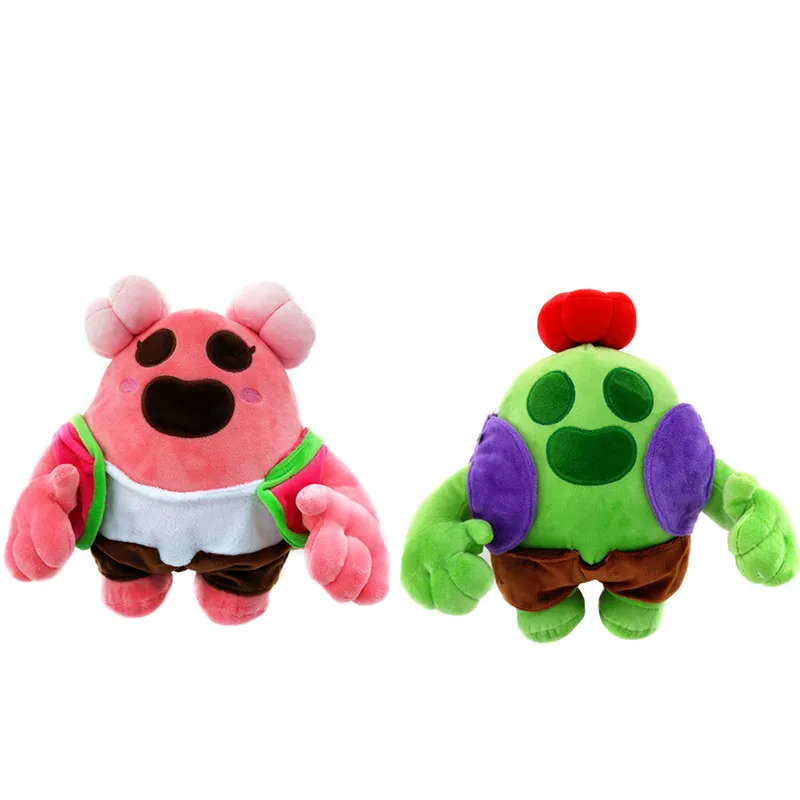 

25CM Brawl Stars Cartoon Game Peripheral Plush Dolls Toys Hero Anime Figure Model Dolls Toys Children Birthday Gift