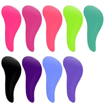 

1pc Anti-static Hair Brush Pro Handle Tangle Detangling Comb Shower Electroplate Massage Comb Hair Styling Tools