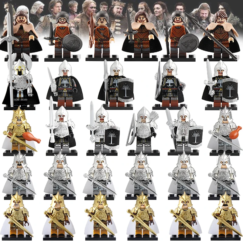 

50pcs Game of Thrones Military Ice and Fire Jaime Sword Infantry Building Blocks Toys for Children BR225 KT1019 KT1014 KT105
