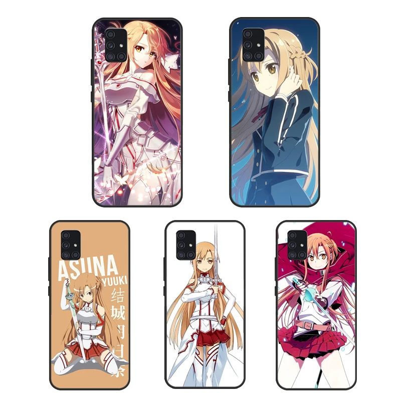 Yuuki Asuna чехол для Samsung Galaxy A31 A51 A71 A11 A50 A70 A10 A30S A40 A20e A21S M31 M30S Coque | Мобильные телефоны и