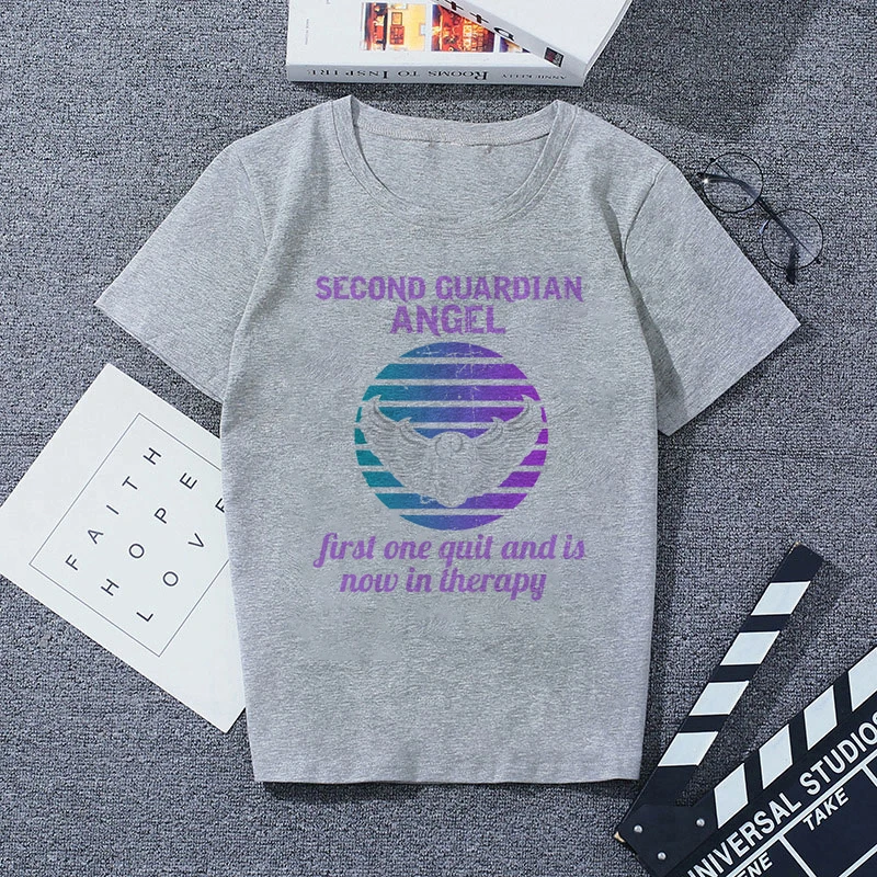 5715187 Print Tshirt Gray Casual Streetwear Vogue T-shirts |
