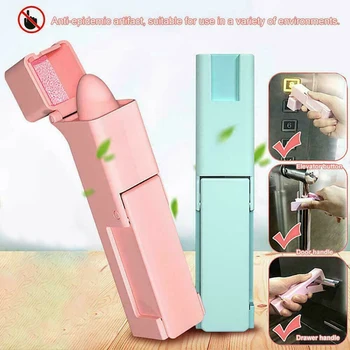 

4Pcs No Press Open Door Press Elevator Buttons Stick Tools Mini Self-Cleaning Reusable Handle Tools for Home Travel