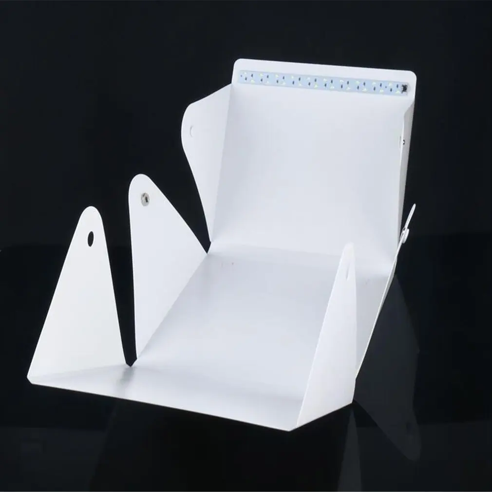 Mini Folding Lightbox Photography Photo Studio Softbox LED Light Soft Box Photo Background Kit Light box for DSLR Camera Dropshi