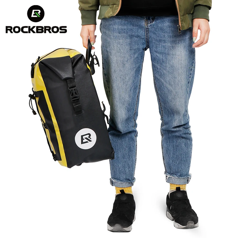 Excellent ROCKBROS Bicycle Bags Full Waterproof Foldable Reclctive Large Capacity MTB Bike Bags 18L 27LPanniers Luggage Bike Accessories 4 Excellent ROCKBROS Bicycle Bags Full Waterproof Foldable Reclctive Large Capacity MTB Bike Bags 18L 27LPanniers Luggage Bike Accessories 4
