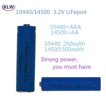 

AA AAA Rechargeable 3.2V LiFePo4 10440 14500 Batteries with 2 Slot Smart Charger Intelligent Charger Batteries for Cameras