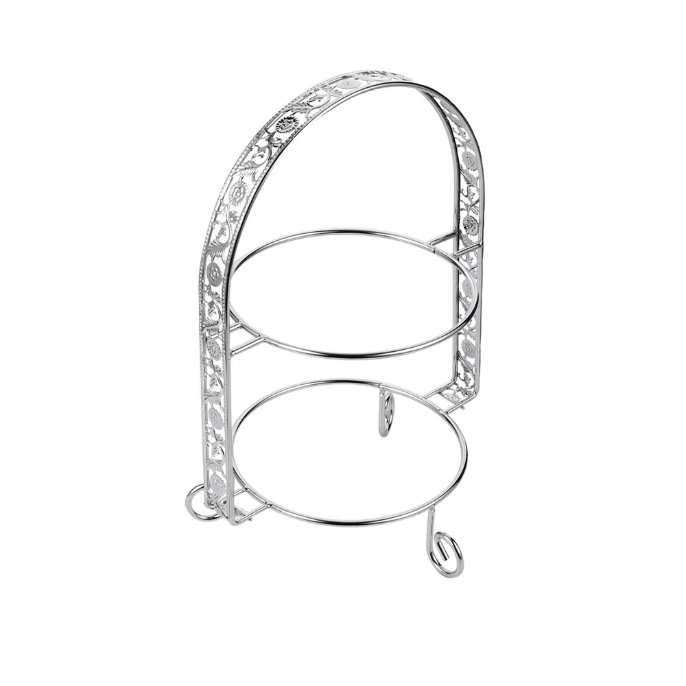 

1pc 2-layer Cake Stand Round Iron Cake Holder Multilayer Cake Display Stand