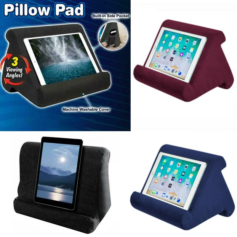 3 цвета под разными углами мягкая подушка Lap Подставка для iPad Tablet устройства для чтения кейсы для хранения журналов