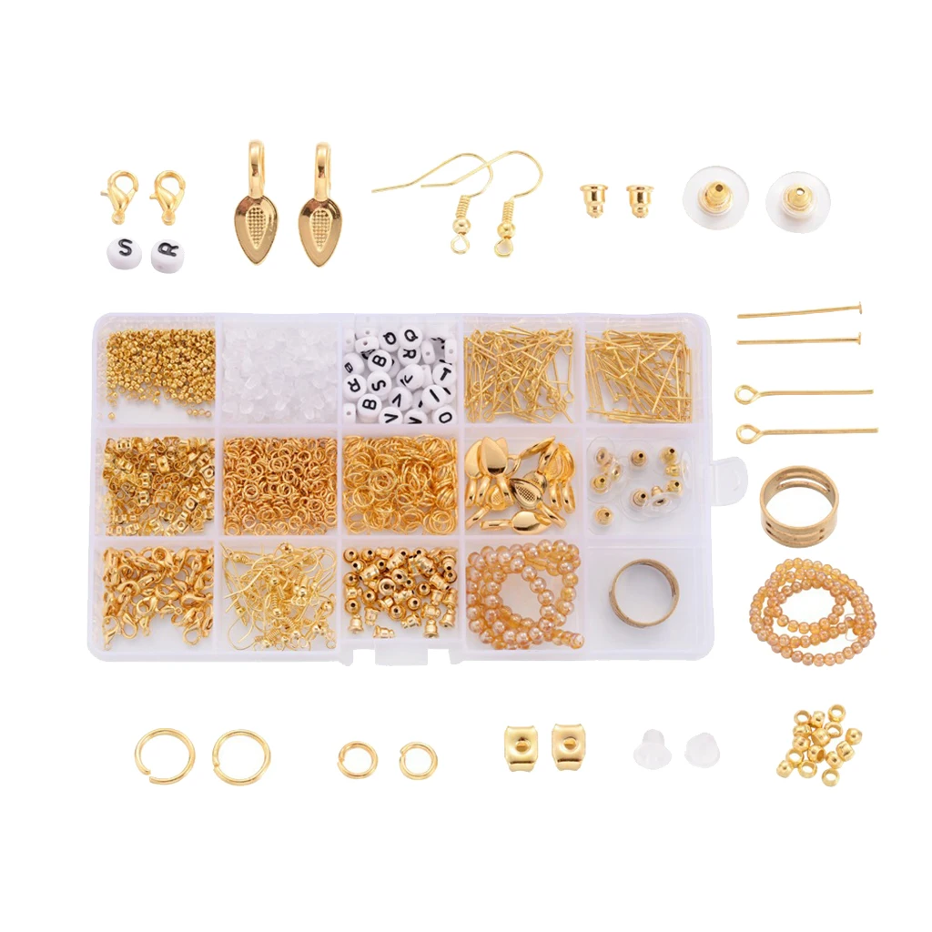 

1 box jewelry making kit starter accessory for necklace bracelet DIY